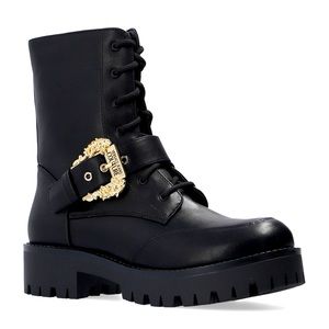 Versace Jeans Couture Lace-Up Boots (Black US 9)